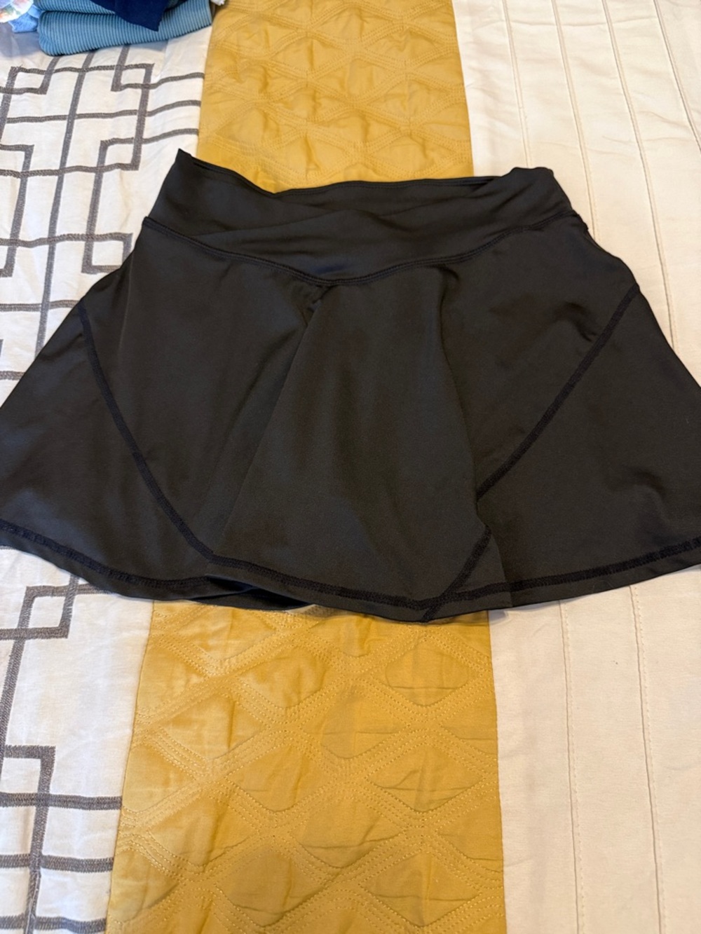 SHEIN Black Circle Skater Skirt
